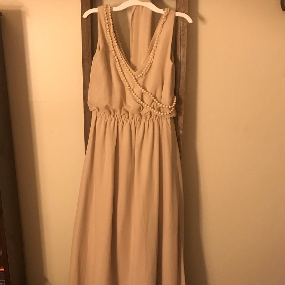 Bridesmaids dress in champagne worn once !